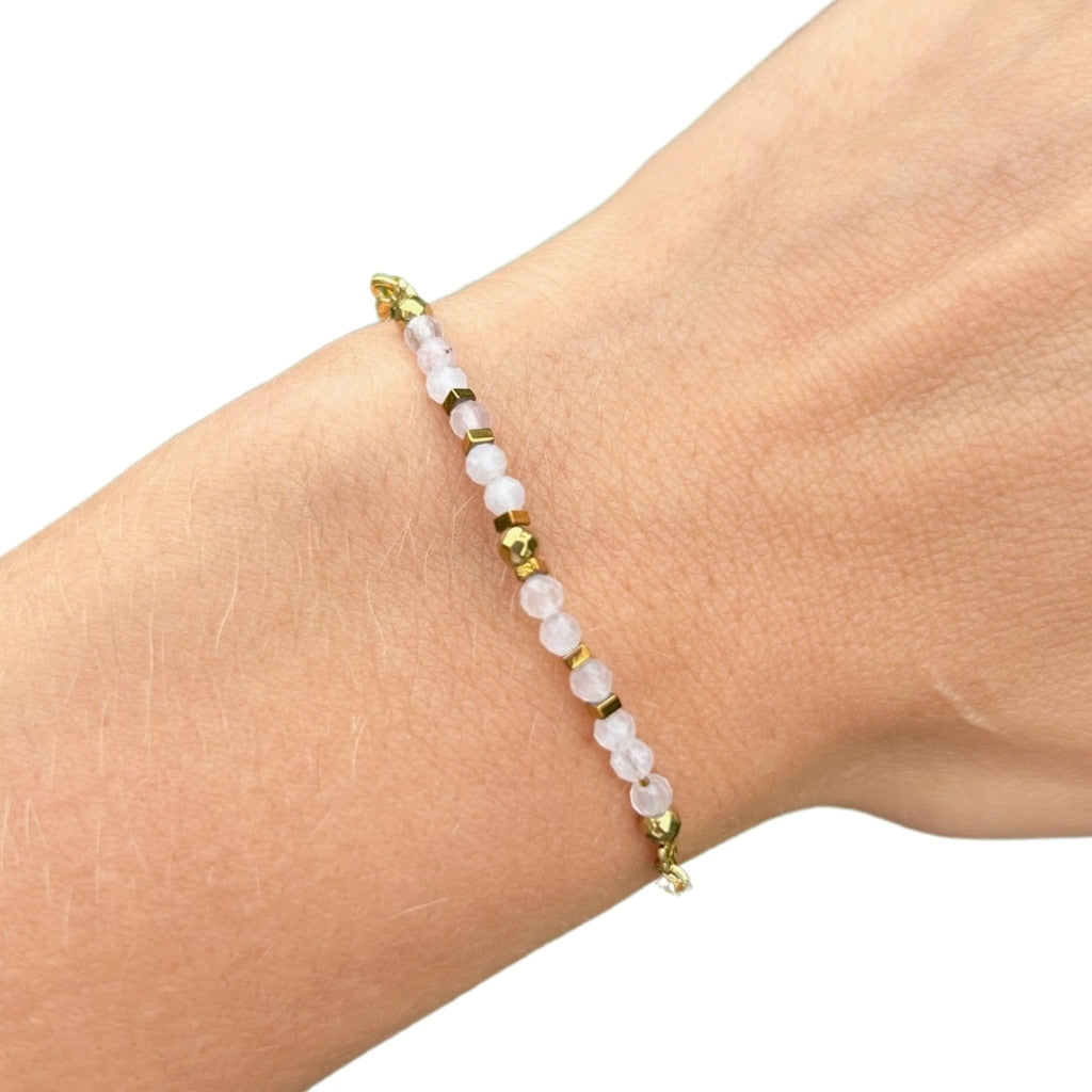 Edelsteen armband maansteen verstelbaar