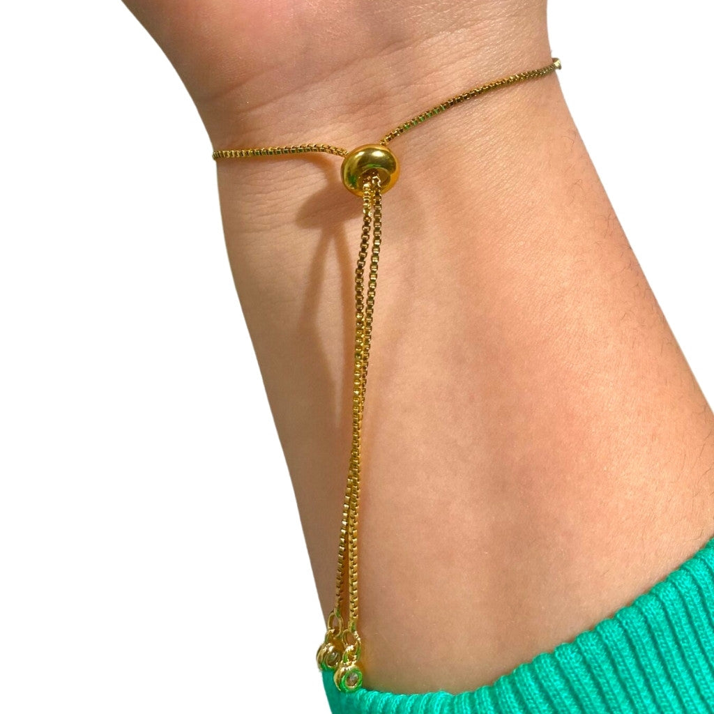 Edelsteen armband onix verstelbaar