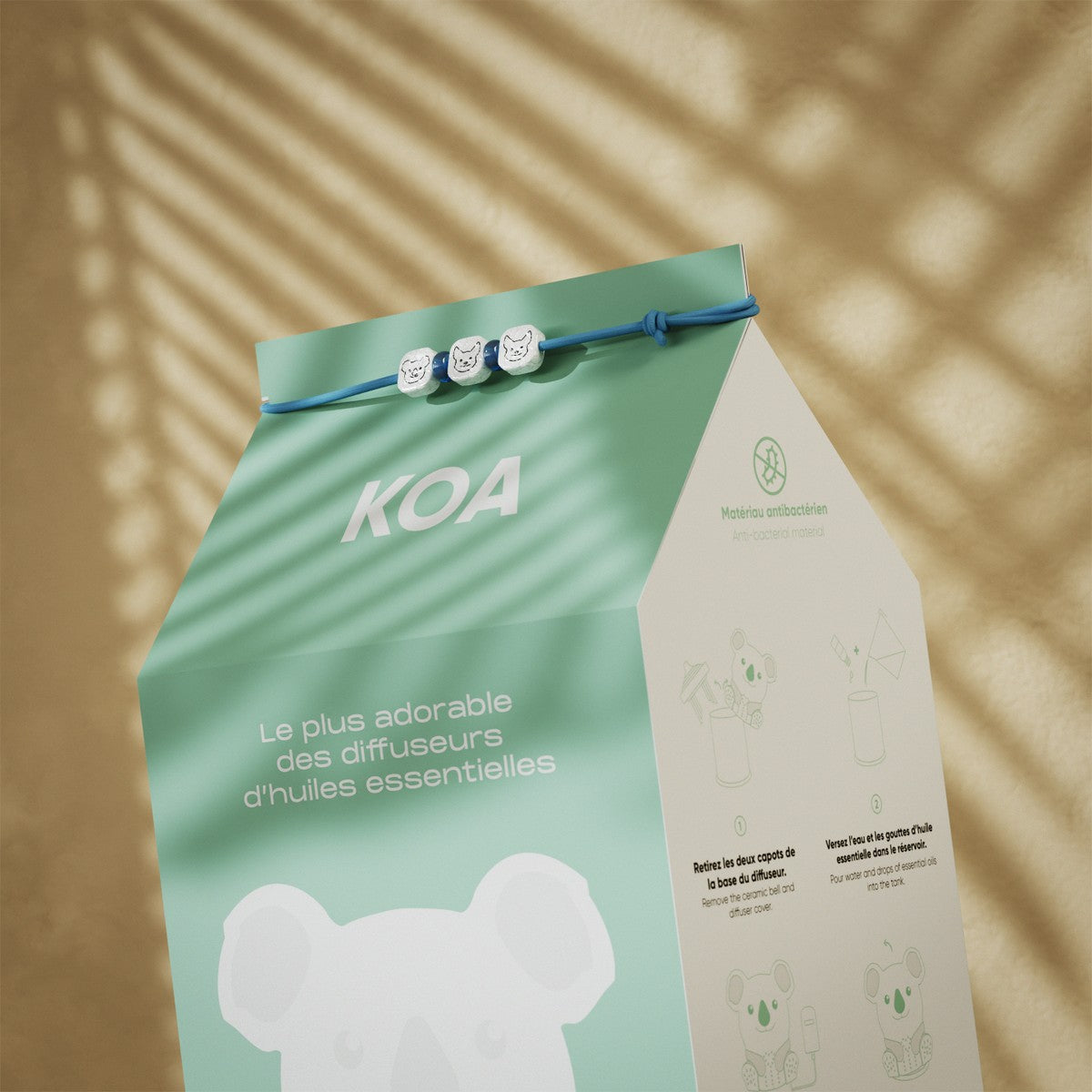 Diffuser ultrasonic Koala animalia 80 ml - Innobiz - wit