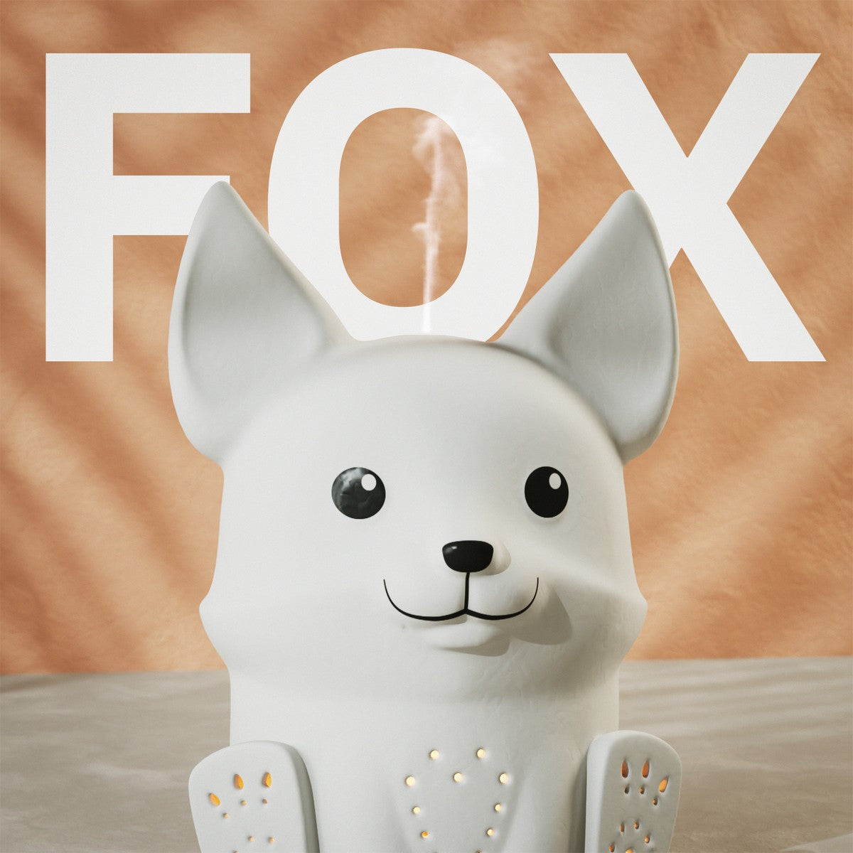Diffuser ultrasonic Fox animalia 80 ml - Innobiz - wit