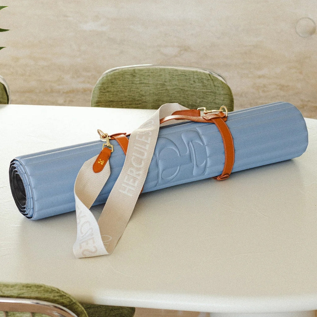 Exercise mat Archy 8 mm - Hercule Studio - blue-jean