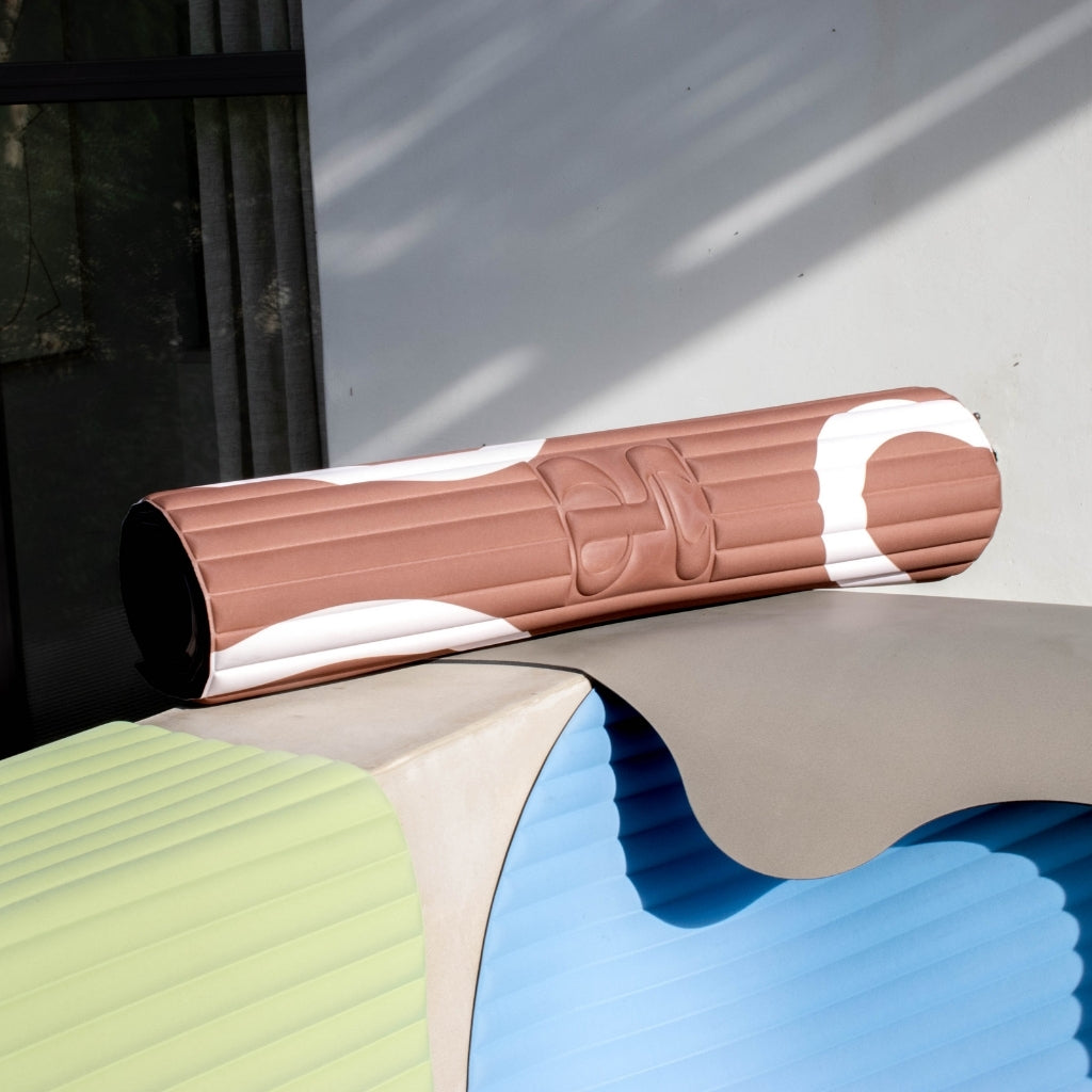 Exercise mat Archy 8 mm - Hercule Studio - bari choco print