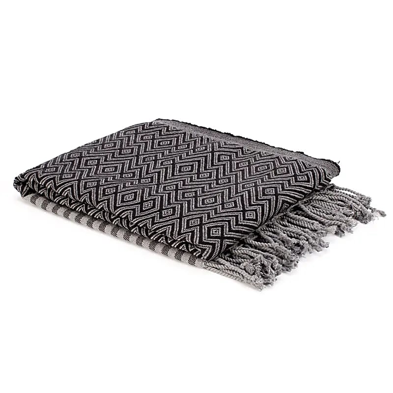 Hamamdoek - Ottoman - zwart