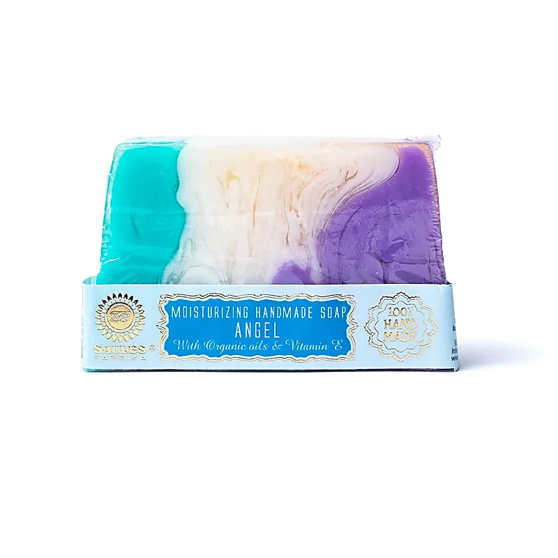 Natuurlijke handgemaakte zeep angel - Saules Fabrika - multicolor