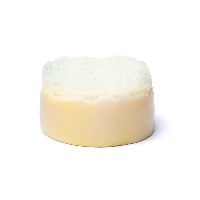 Natuurlijke zeep me t scrubspons kokosnoot - Saules Fabrika - wit