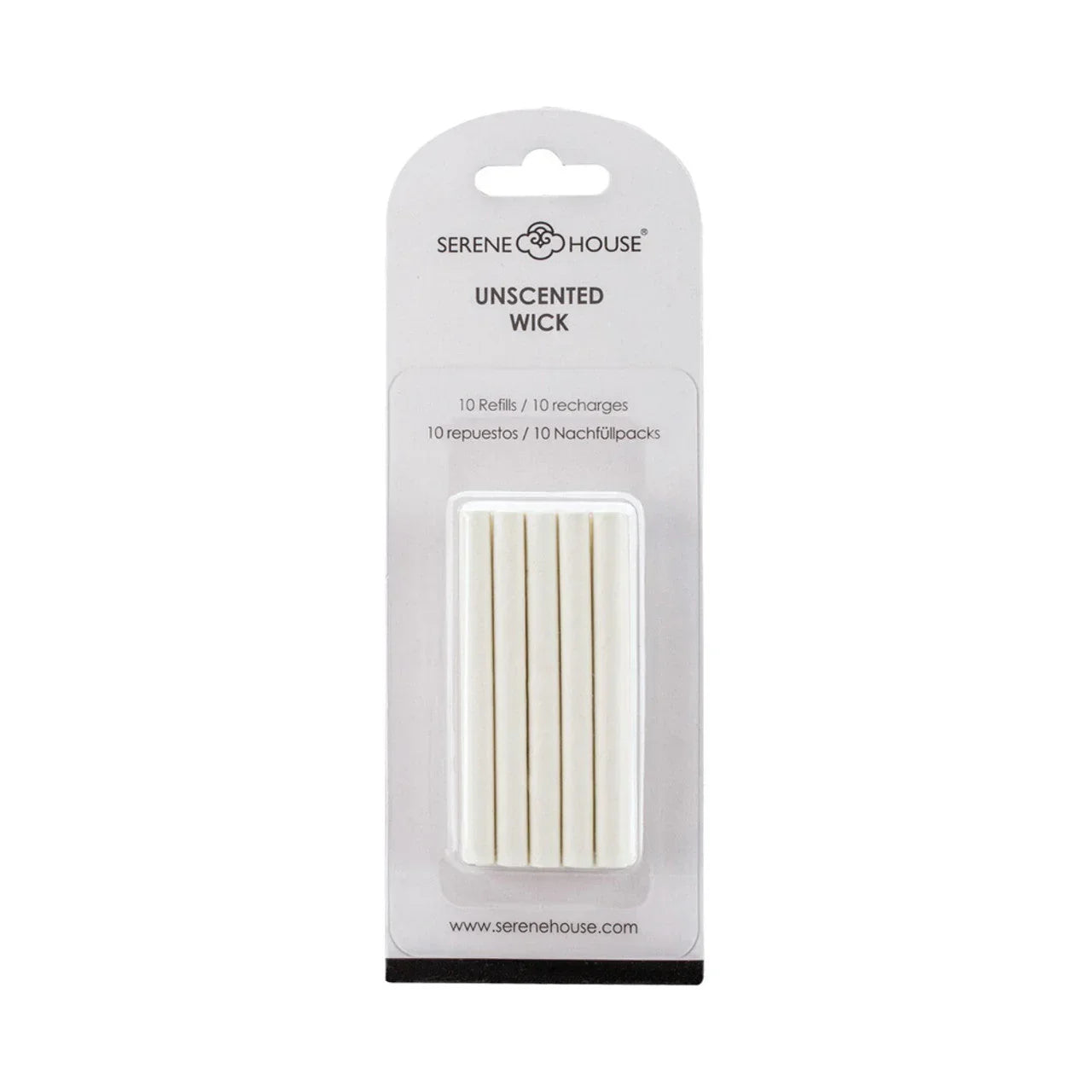 Navulstokjes (10 stuks) voor auto diffuser vent clip - Serene House - wit