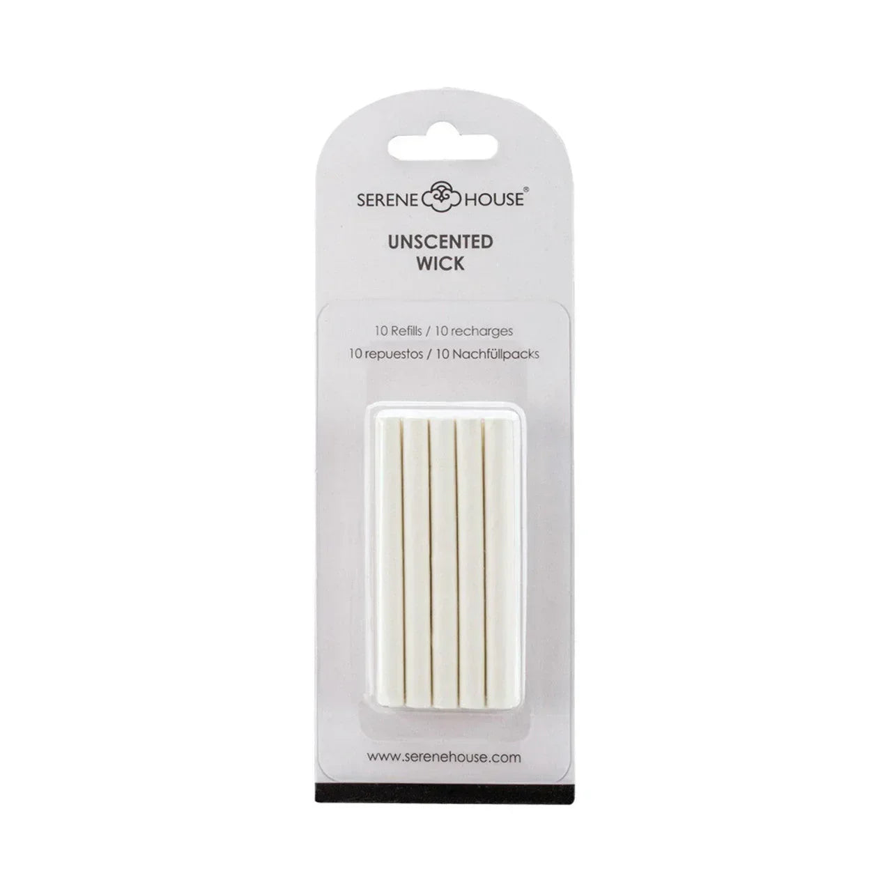 Navulstokjes (10 stuks) voor auto diffuser vent clip - Serene House - wit