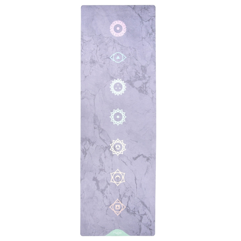 Yogamat deluxe vegan suede 3mm - Myga - grijs