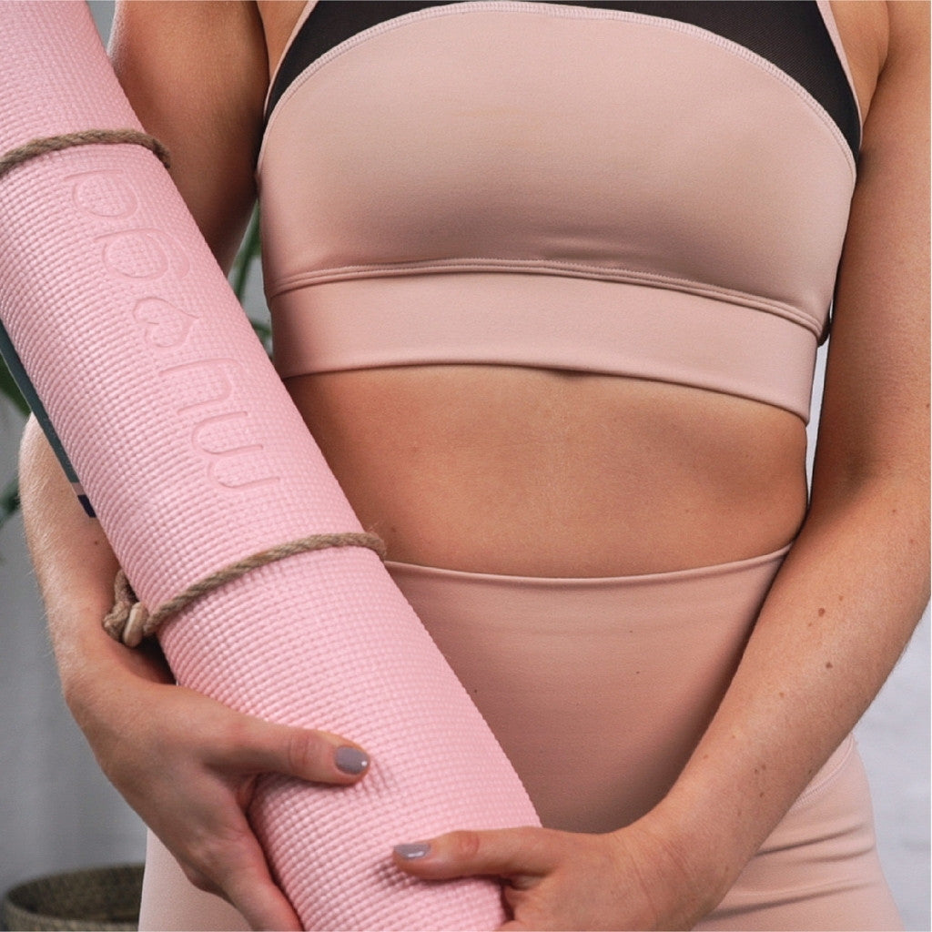 Yogamat basic 4mm - Myga - dusty pink