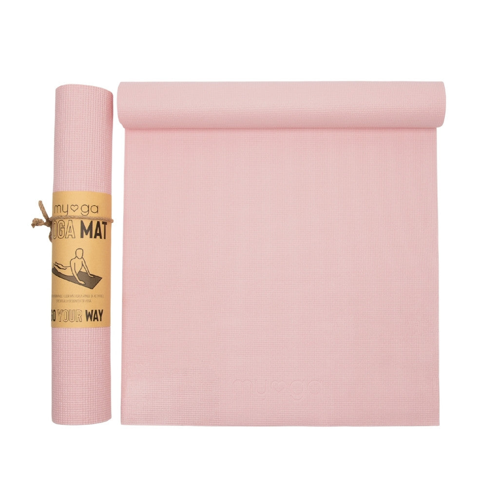 Yogamat basic 4mm - Myga - dusty pink