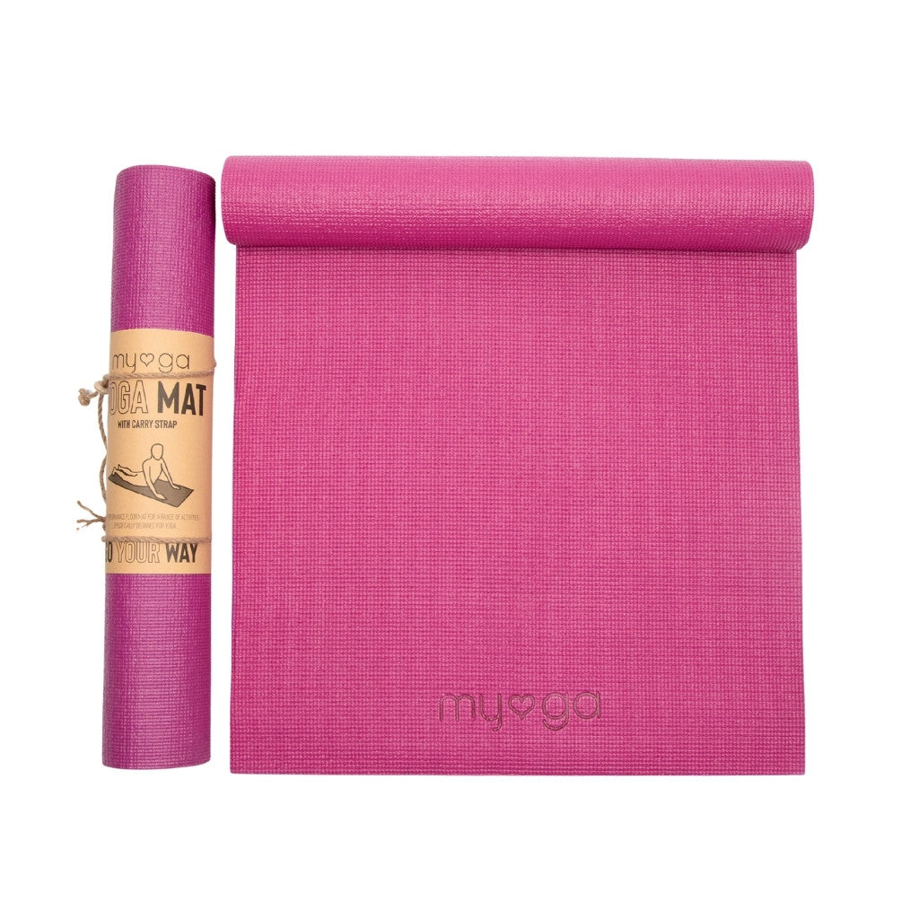 Yogamat basic 4mm - Myga - plum
