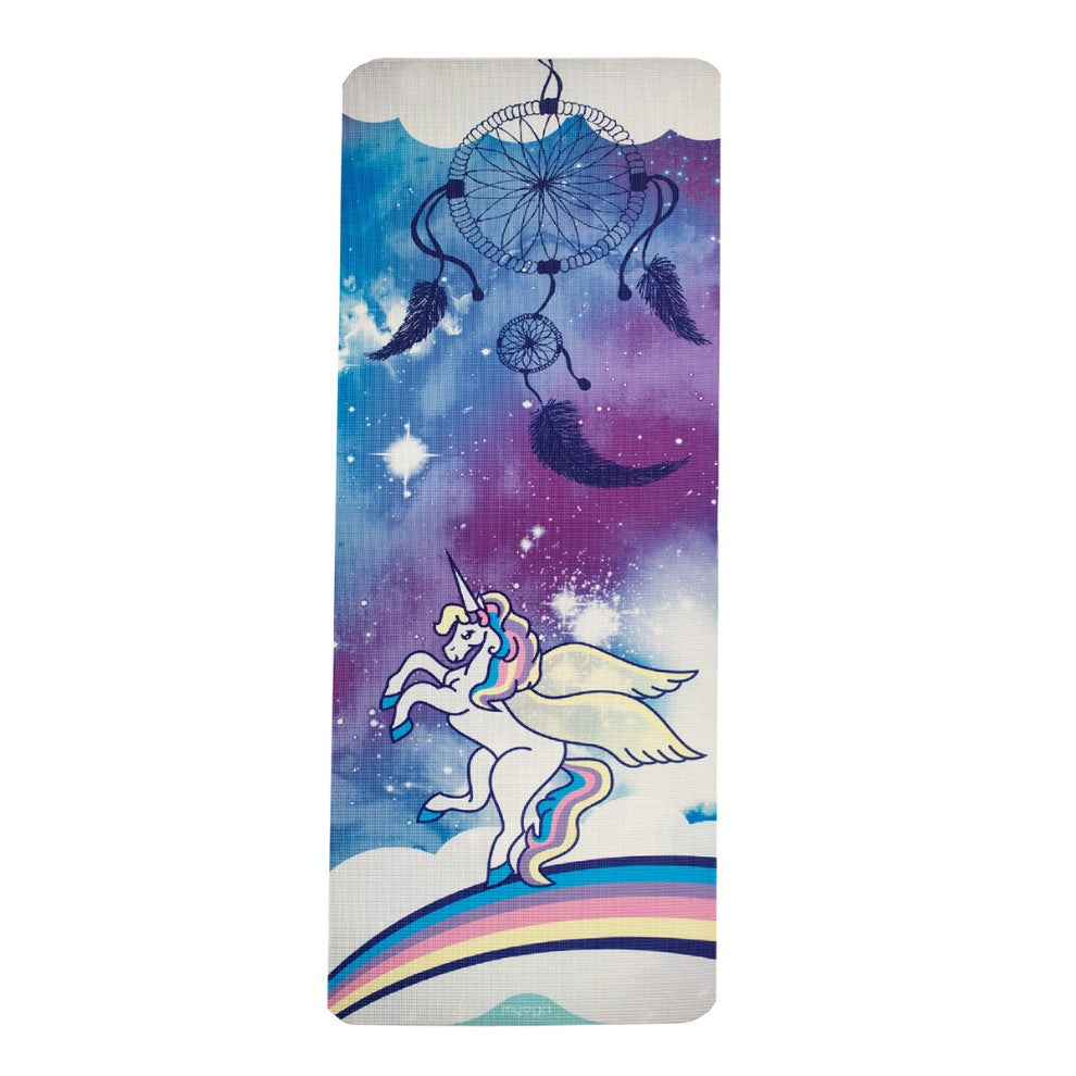 Yogamat voor kinderen dubbelzijdig 6mm - Myga - sweet dreams