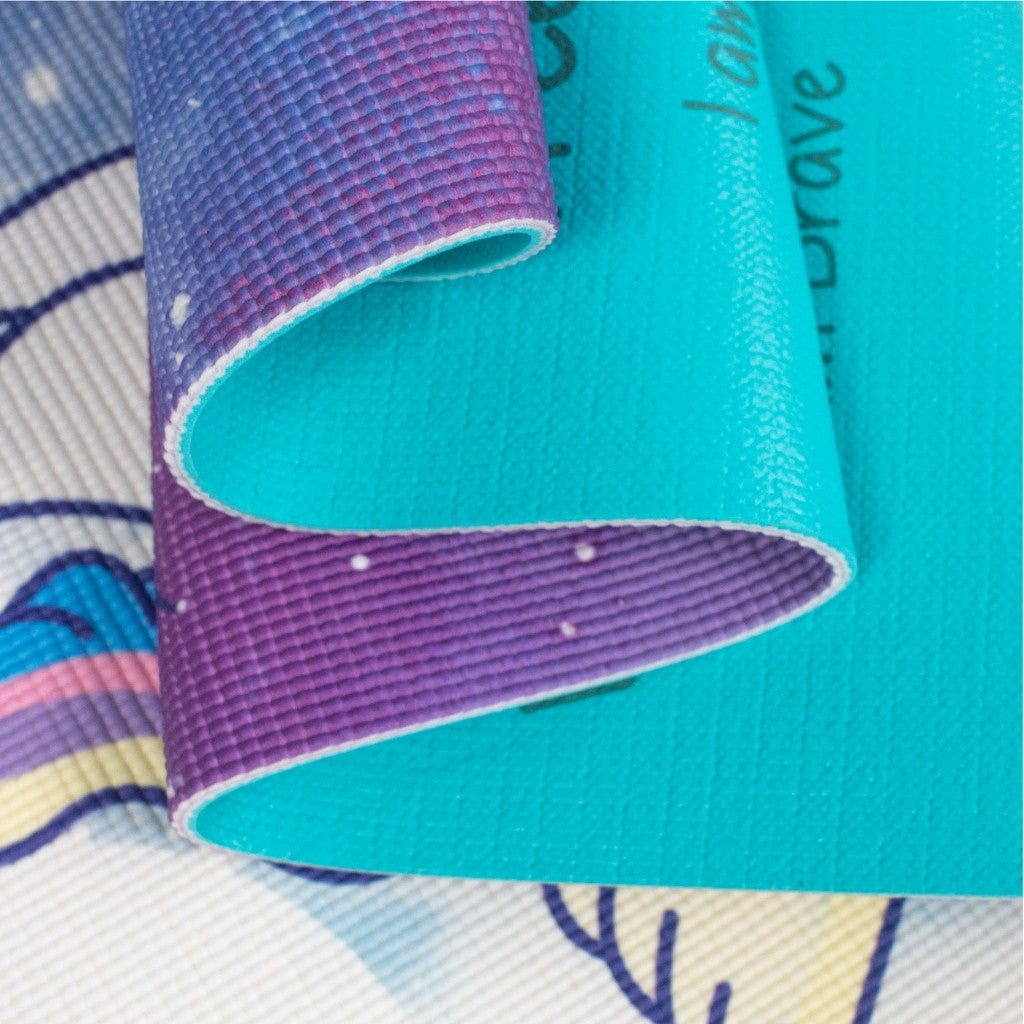 Yogamat voor kinderen dubbelzijdig 6mm - Myga - sweet dreams