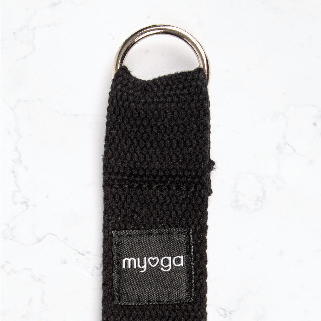 Yogariem en draagriem 2 in 1 - Myga - zwart
