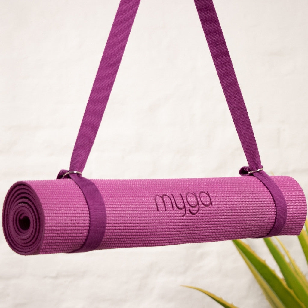 Yogariem en draagriem 2 in 1 - Myga - plum