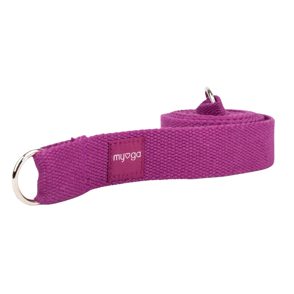 Yogariem en draagriem 2 in 1 - Myga - plum