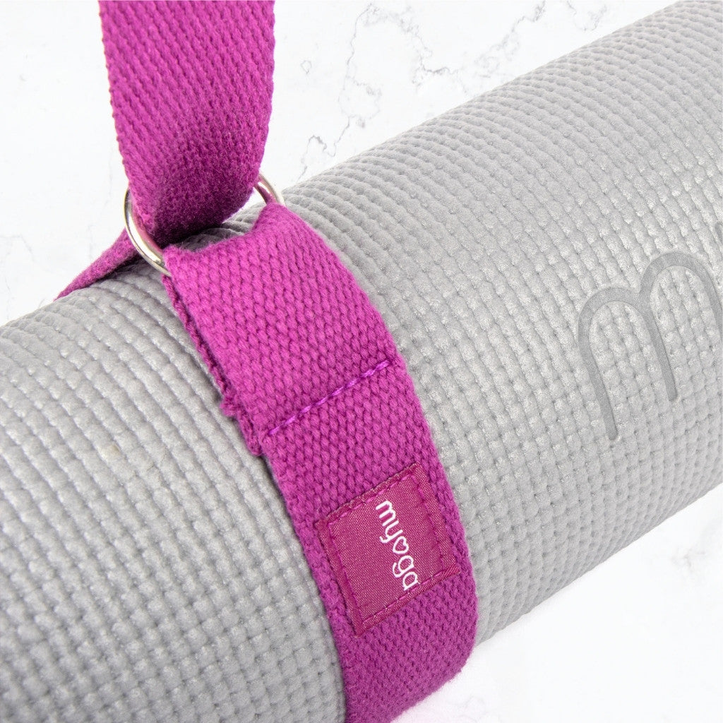 Yogariem en draagriem 2 in 1 - Myga - plum