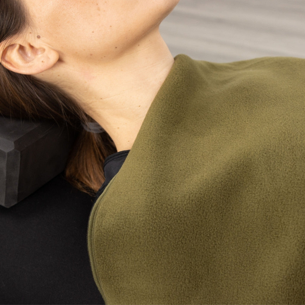 Yogadeken fleece - Myga - zwart