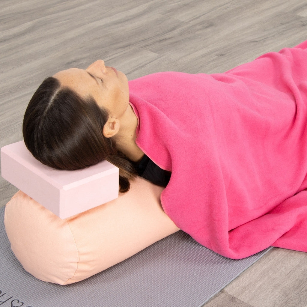 Yogadeken fleece - Myga - roze