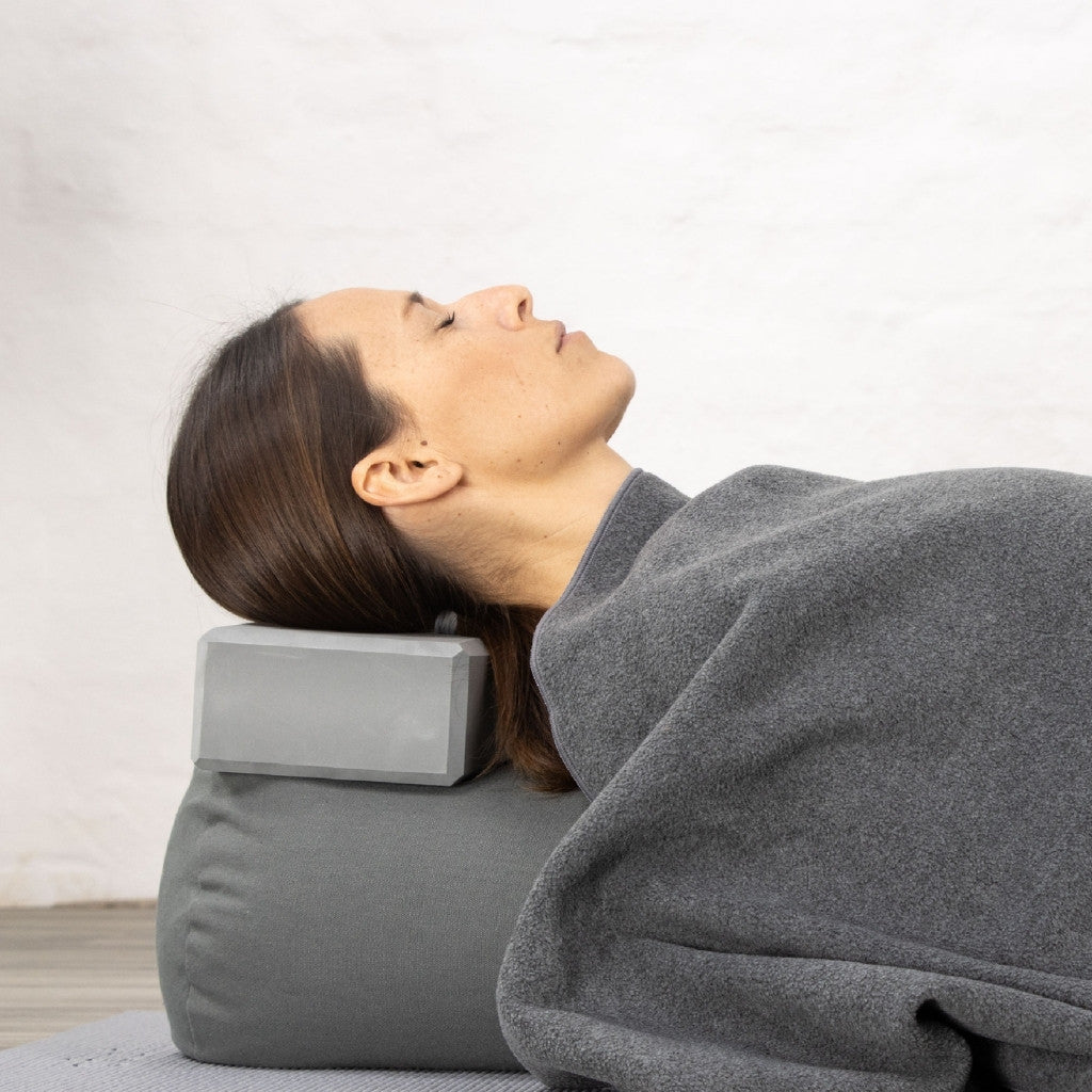 Yogadeken fleece - Myga - grijs