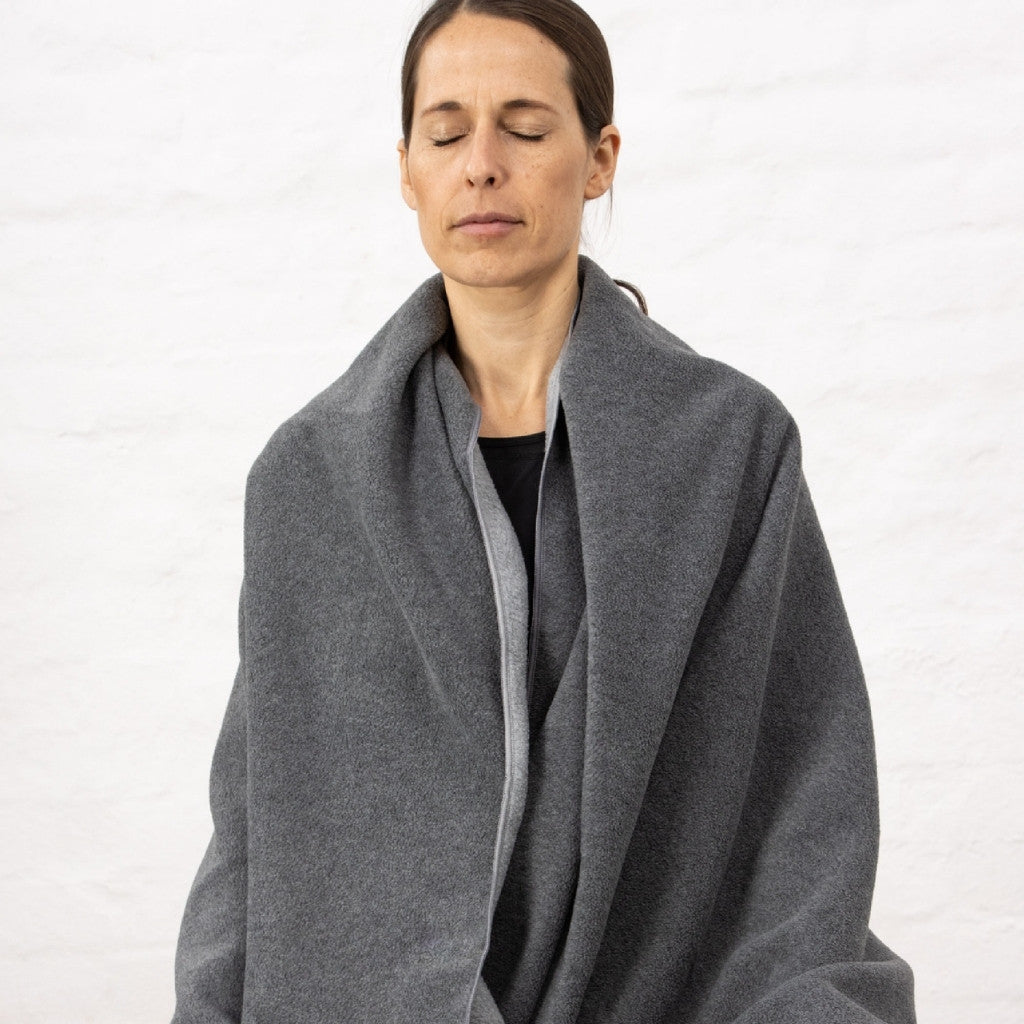 Yogadeken fleece - Myga - grijs