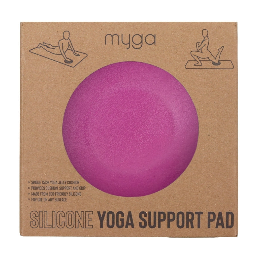 Yoga jelly pad knie, pols en elleboog beschermer - Myga - plum