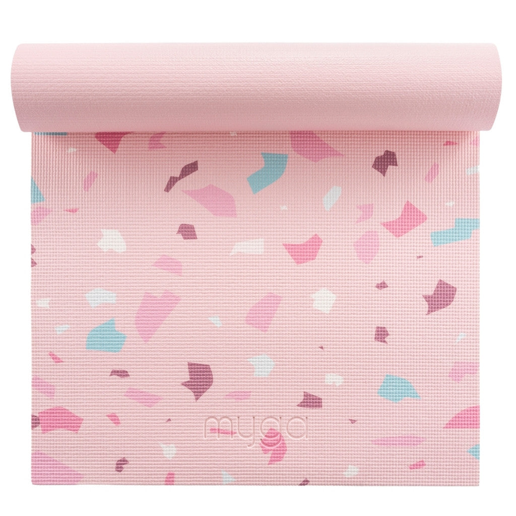 Yoga starterskit terrazzo - Myga - dusty pink