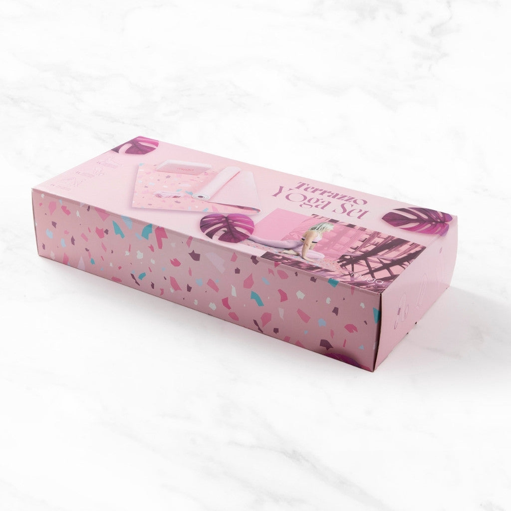 Yoga starterskit terrazzo - Myga - dusty pink