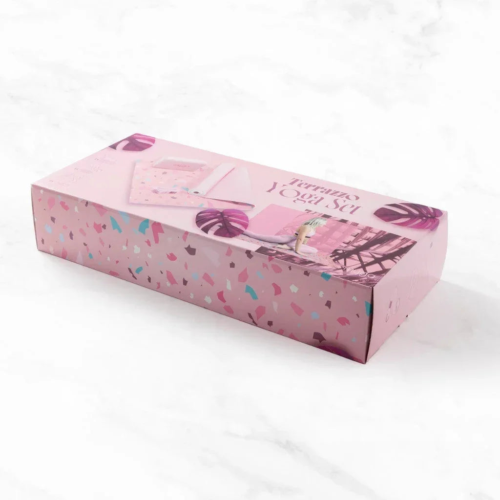 Yoga starterskit terrazzo - Myga - dusty pink