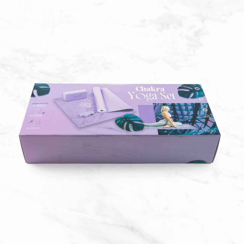 Yoga starterskit chakra - Myga - lila