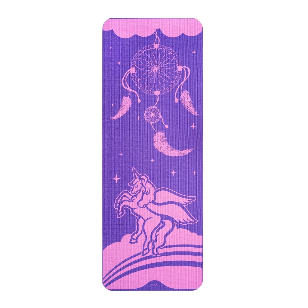 Yogamat voor kinderen 3mm - Myga - unicorn dreamcatcher