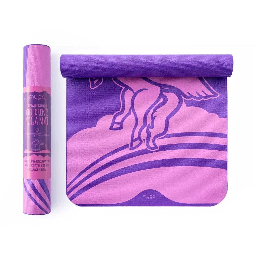 Yogamat voor kinderen 3mm - Myga - unicorn dreamcatcher