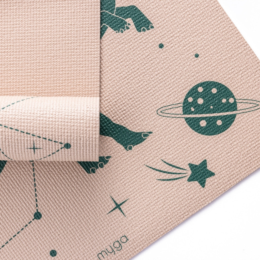 Yogamat voor kinderen 3 mm - Myga - space dino