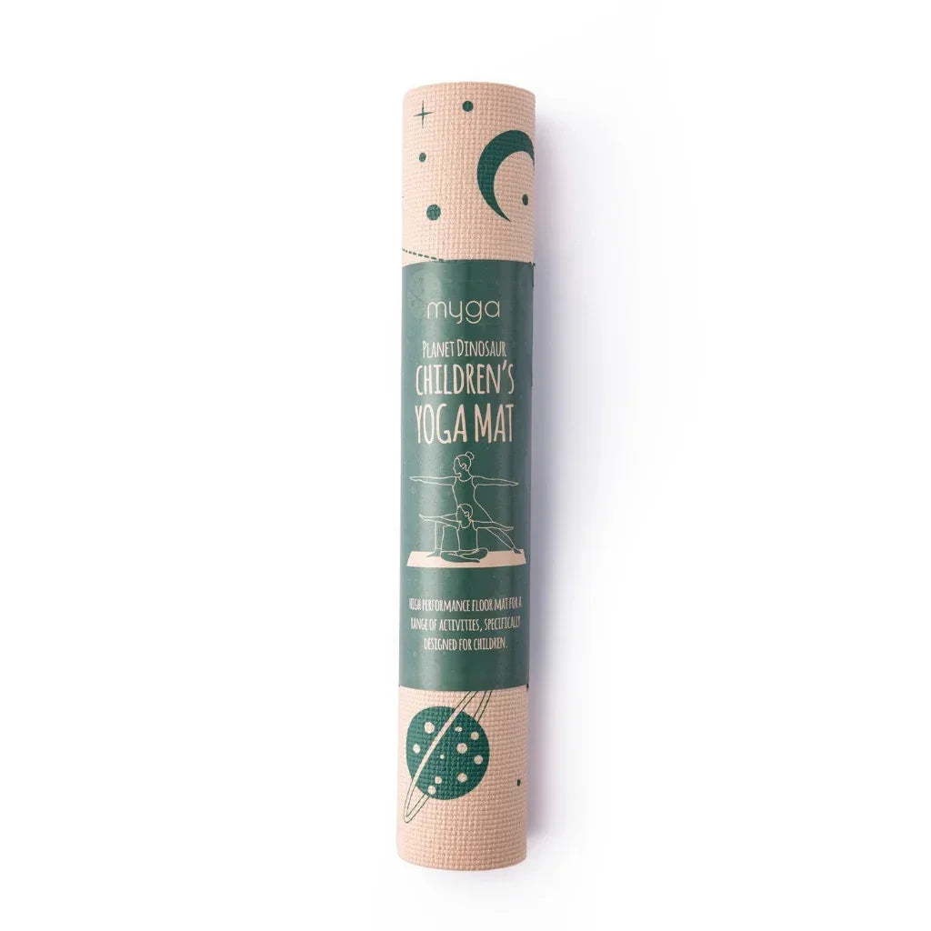 Yogamat voor kinderen 3 mm - Myga - space dino - The Mindfulshop
