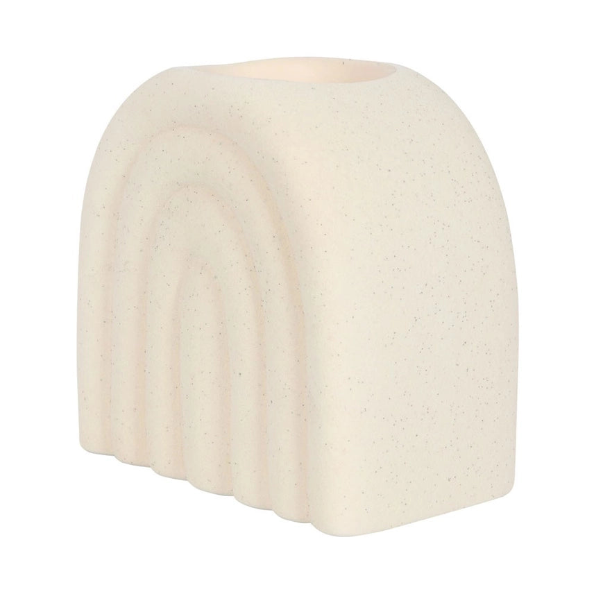 Oliebrander en wasverwarmer minimalistische speckle arch - wit