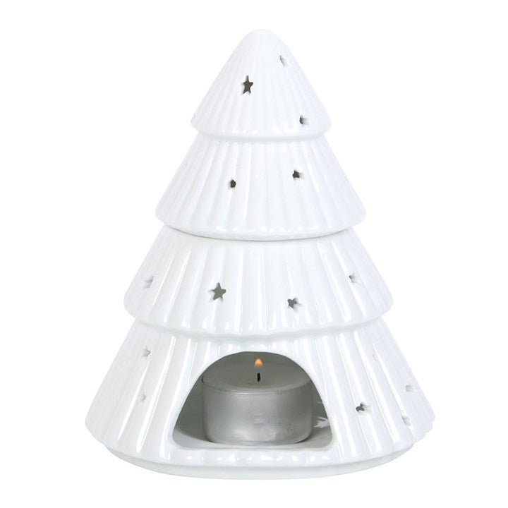 Kerstboom oliebrander - wit