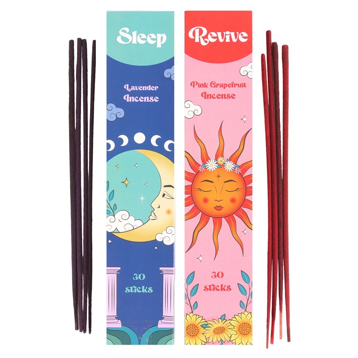 Wierook set sleep en energie - pink grapefruit en lavendel - set van 2