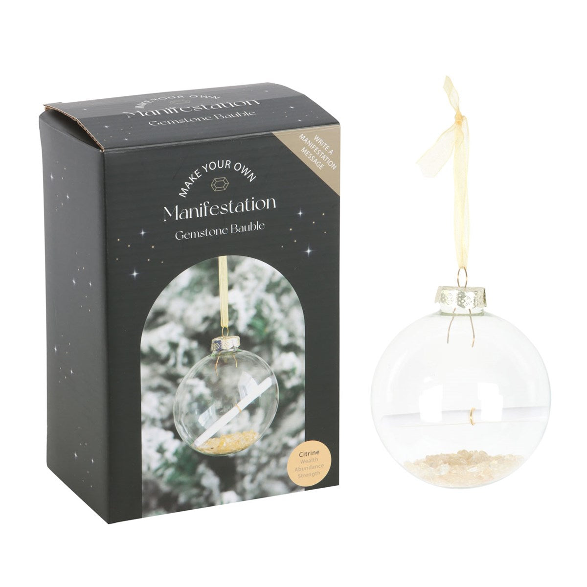 Citrien manifestatie kerstbal kit