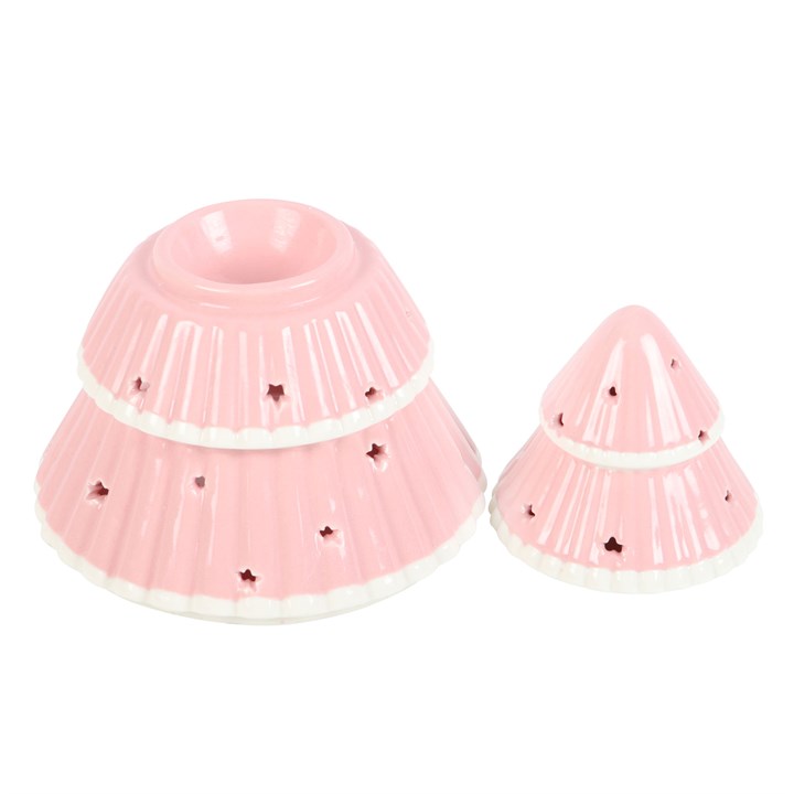 Kerstboom oliebrander - roze