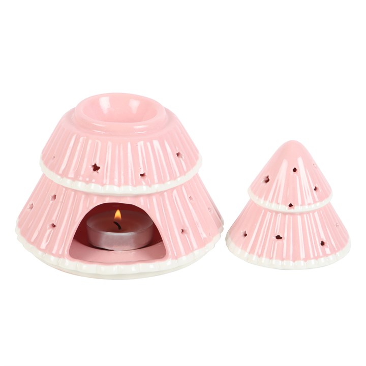 Kerstboom oliebrander - roze