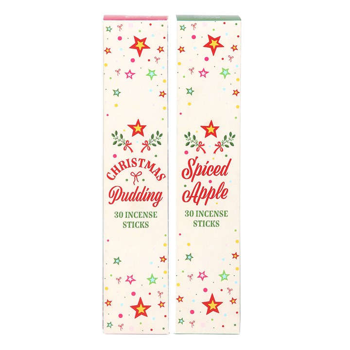 Wierook set kerst - spiced apple en christmas pudding - set van 2