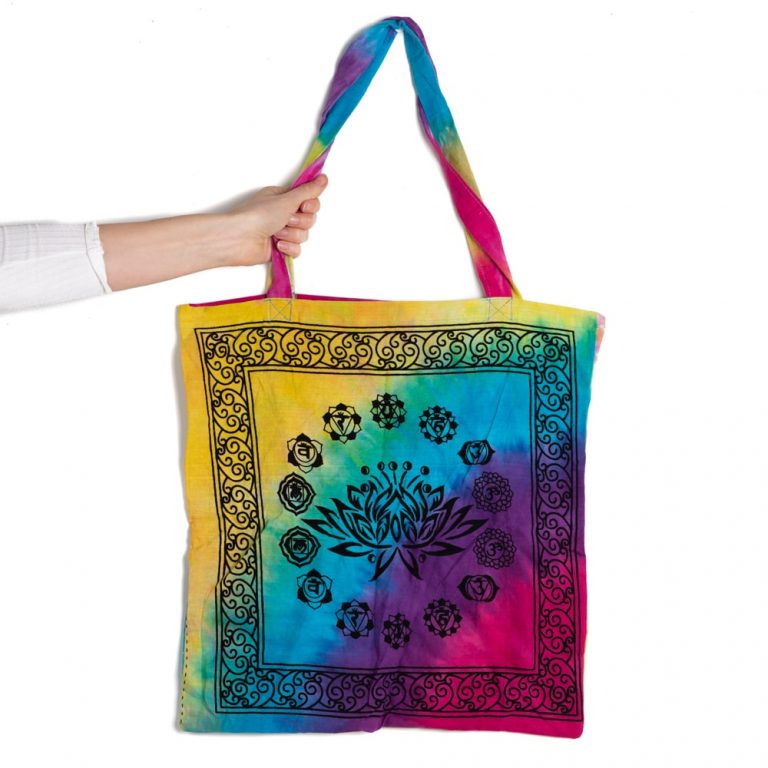 Tote bag katoen – 7 Chakra Lotus