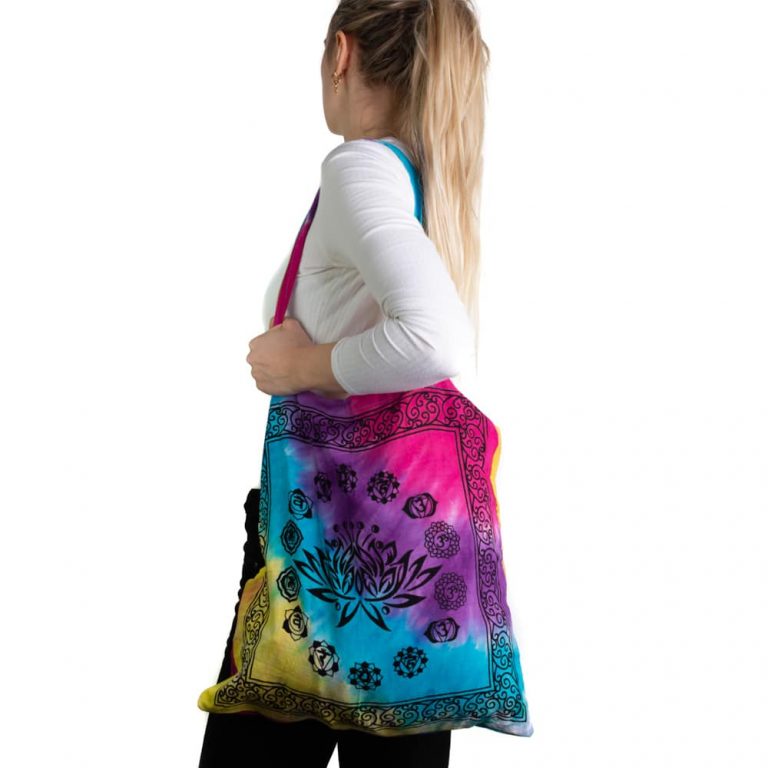 Tote bag katoen – 7 Chakra Lotus