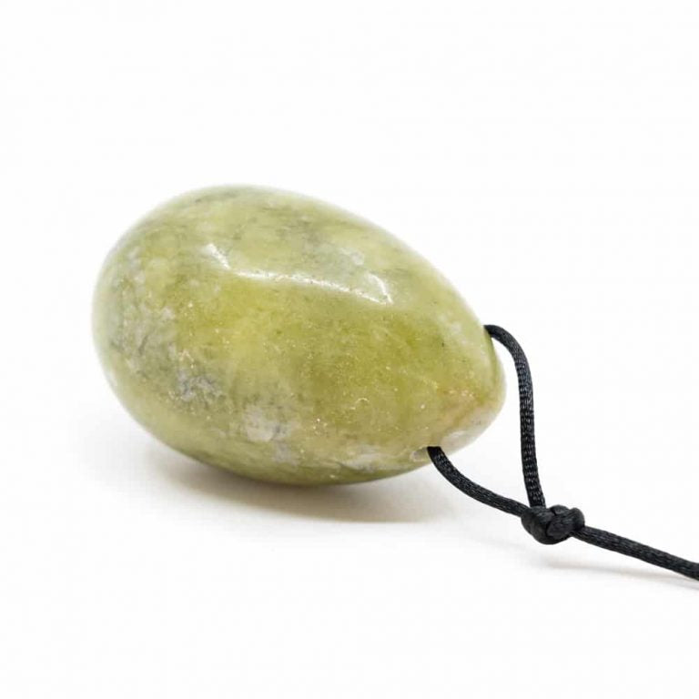 Yoni ei groene jade (45 x 30 mm) - groen