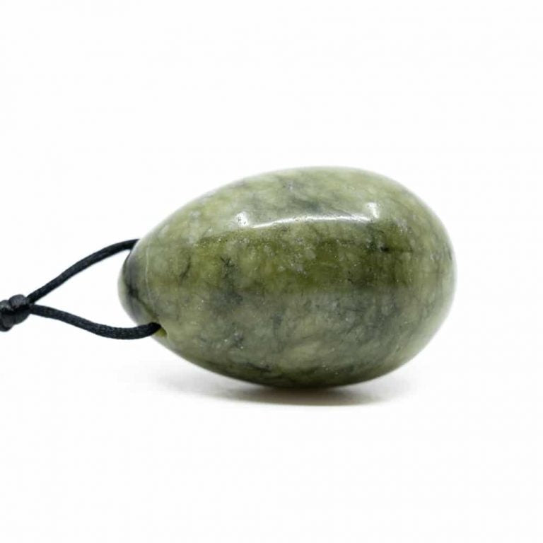 Yoni ei groene jade (45 x 30 mm) - groen