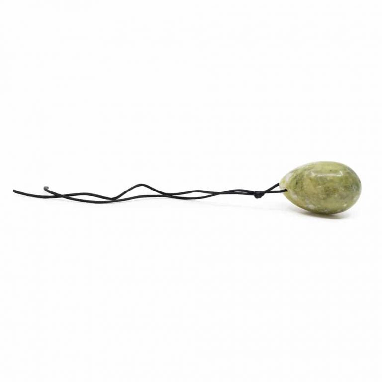Yoni ei groene jade (45 x 30 mm) - groen