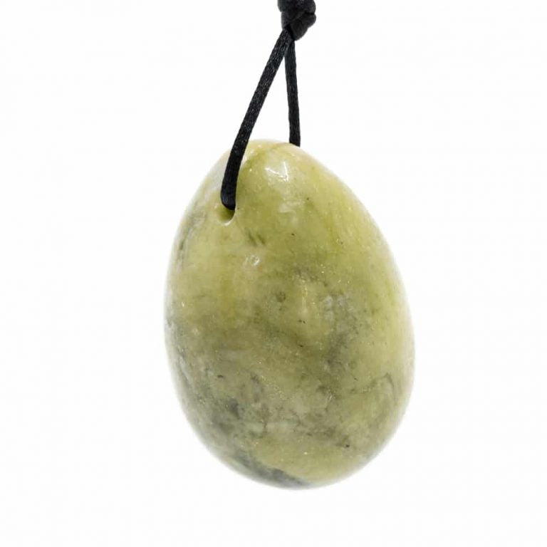 Yoni ei groene jade (45 x 30 mm) - groen