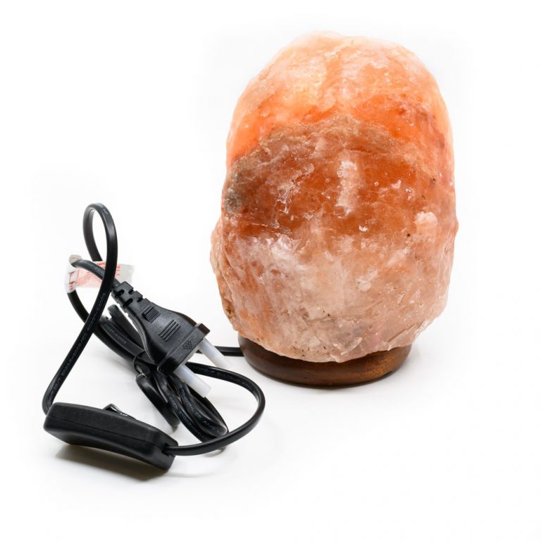 Himalaya zoutlamp M (2-3 kg) met snoer - oranje