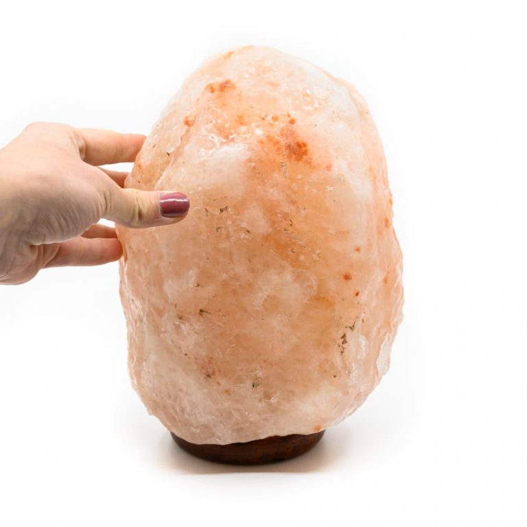 Himalaya zoutlamp XL (4+6 kg) met snoer - oranje