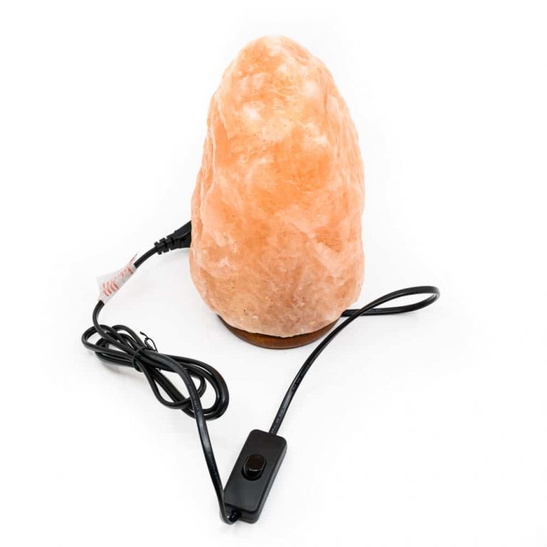 Himalaya zoutlamp L (3-4 kg) met snoer - oranje